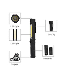 Load image into Gallery viewer, Multi-function Mini Pen LED Flashlight