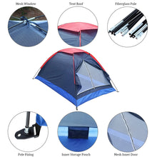 Load image into Gallery viewer, Windproof Single Layer Camping Tent