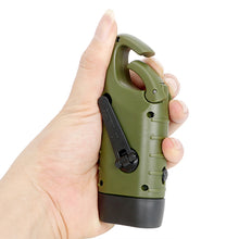 Load image into Gallery viewer, Hand Crank Dynamo Portable LED Flashlight