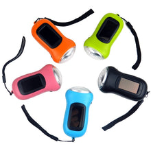 Load image into Gallery viewer, Solar Power Rechargeable Camping Flashlight