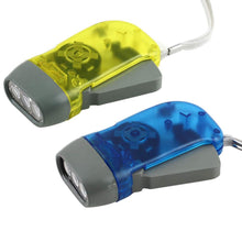 Load image into Gallery viewer, Hand Pressing Dynamo Crank Flashlight