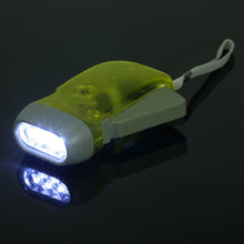 Load image into Gallery viewer, Hand Pressing Dynamo Crank Flashlight
