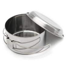 Load image into Gallery viewer, Stainless-Steel Outdoor Picnic Pot Pan Kit