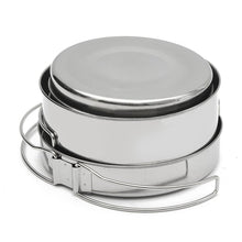 Load image into Gallery viewer, Stainless-Steel Outdoor Picnic Pot Pan Kit