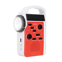 Load image into Gallery viewer, Solar Hand-Crank Dynamo Radio With Flashlights