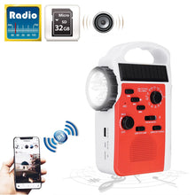 Load image into Gallery viewer, Solar Hand-Crank Dynamo Radio With Flashlights