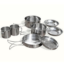 Load image into Gallery viewer, Stainless-Steel Outdoor Picnic Pot Pan Kit