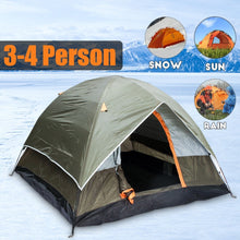 Load image into Gallery viewer, Dual Layer Waterproof Windbreak Camping Tent