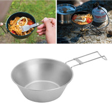 Load image into Gallery viewer, Stainless Steel Bowl With Foldable Handle