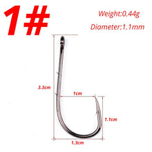 Load image into Gallery viewer, High Carbon Steel Barbed Fish Hook