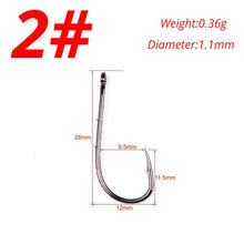 Load image into Gallery viewer, High Carbon Steel Barbed Fish Hook