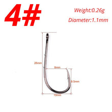 Load image into Gallery viewer, High Carbon Steel Barbed Fish Hook