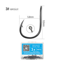 Load image into Gallery viewer, Carbon Steel Single Circle Fishhook