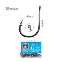 Load image into Gallery viewer, Carbon Steel Single Circle Fishhook