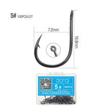Load image into Gallery viewer, Carbon Steel Single Circle Fishhook