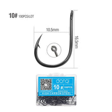Load image into Gallery viewer, Carbon Steel Single Circle Fishhook