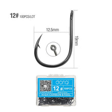 Load image into Gallery viewer, Carbon Steel Single Circle Fishhook