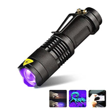 Load image into Gallery viewer, Mini UV Flashlight Torch