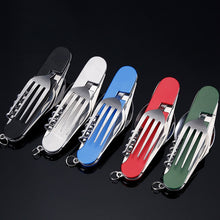 Load image into Gallery viewer, Stainless-Steel Multi Pocket Tool Picnic Cookware