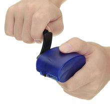 Load image into Gallery viewer, Portable USB Hand Cranked Power Generator